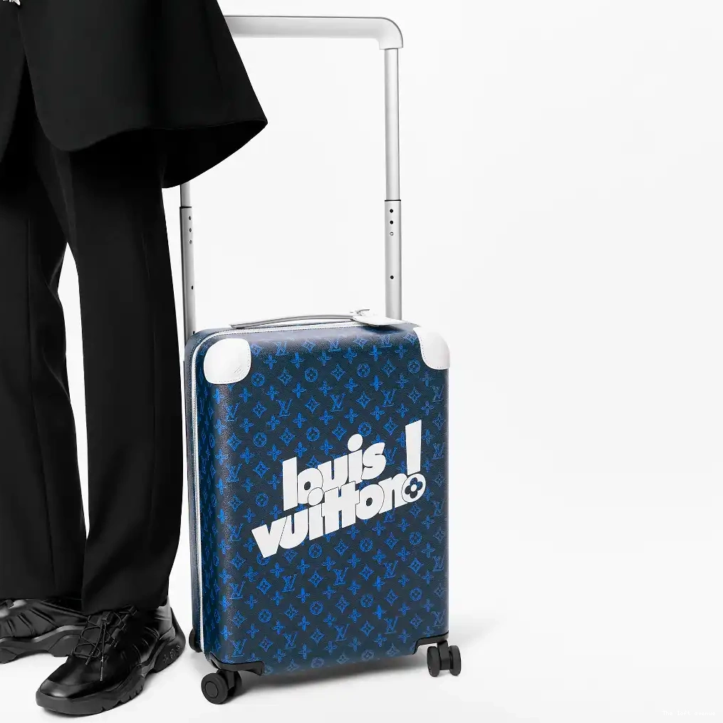 CUSTOM MONOGRAM SUITCASE 55 37L BLUE HORIZON 0526
